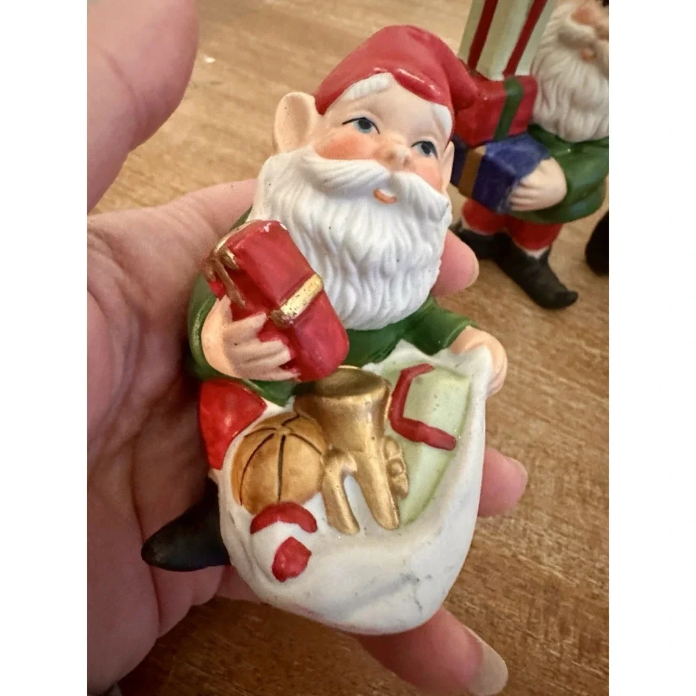 Vintage Set of 4 Homco Christmas Toymaker‎ Elves Pixies Figurines #5602